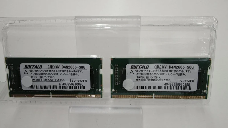 BUFFALO DDR4-2666 for Laptop 8GB X 2 Chips MV-D4N2666-S8G