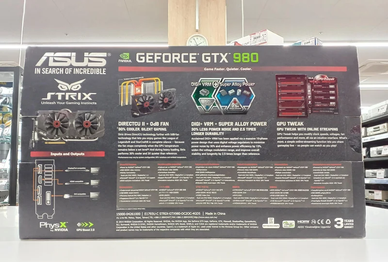 Carte graphique ASUS STRIX-GTX980-DC2OC-4GD5