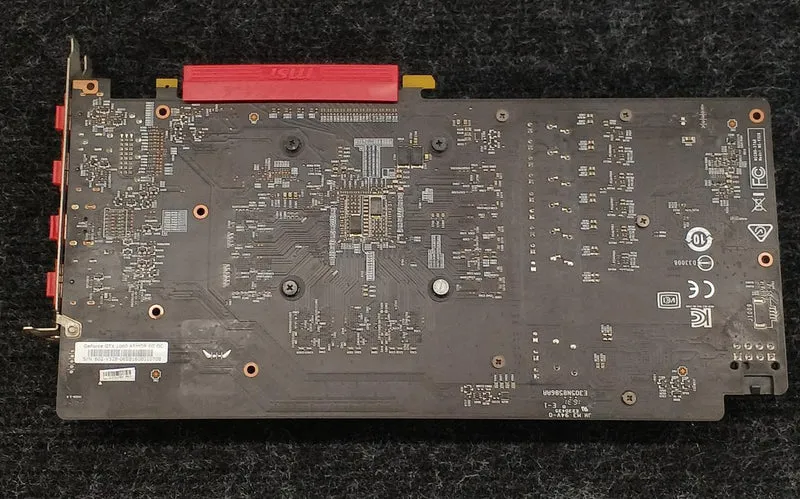 MSI Graphics Card: GTX 1060 ARMOR 6G OC