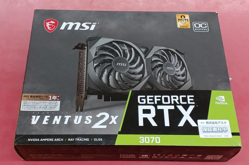MSI Graphics Board RTX3070 VENTUS 2X