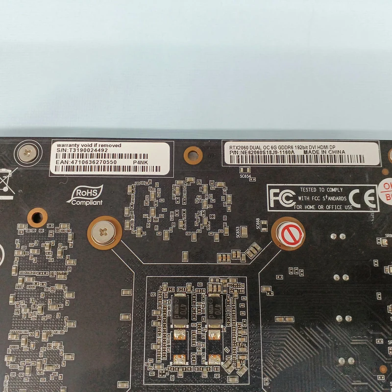 Carte graphique PALIT RTX 2060 6 Go Dual OC