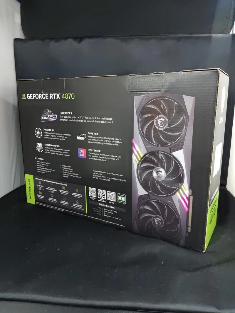 MSI Graphics RTX4070 GAMING X TRIO 12G