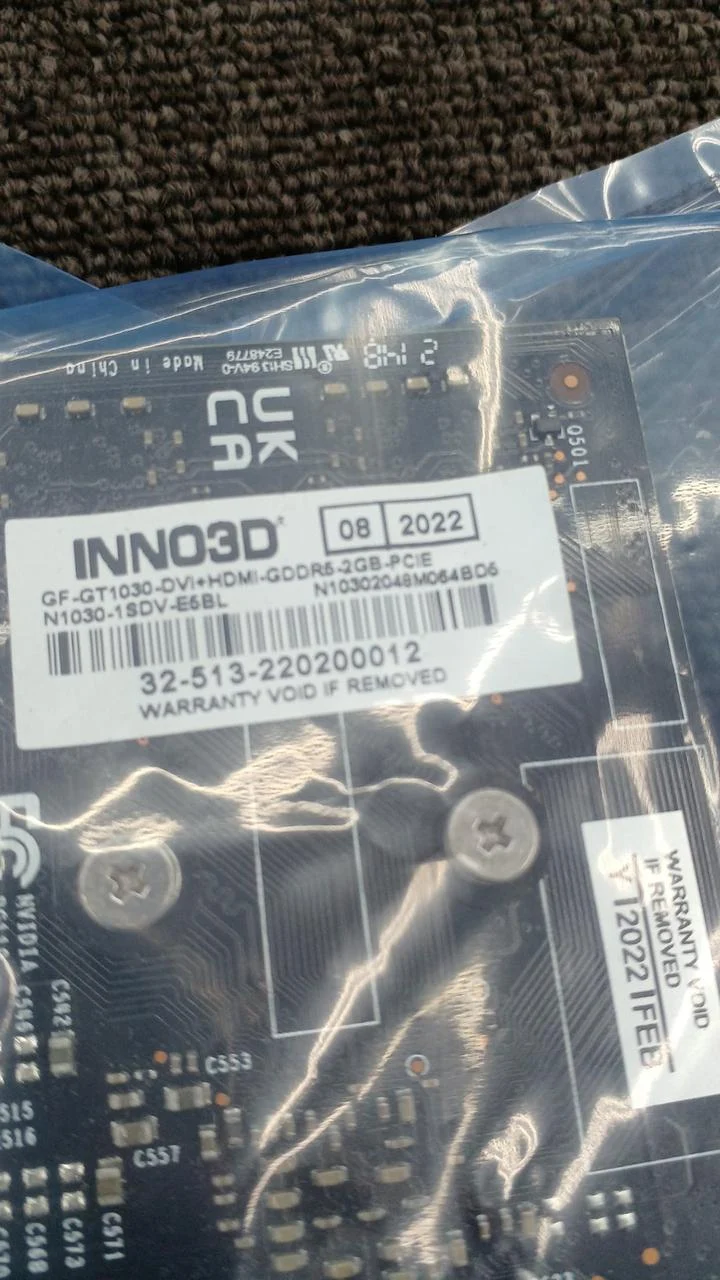 Carte graphique INNO3D : N1030-1SDV-E6BL