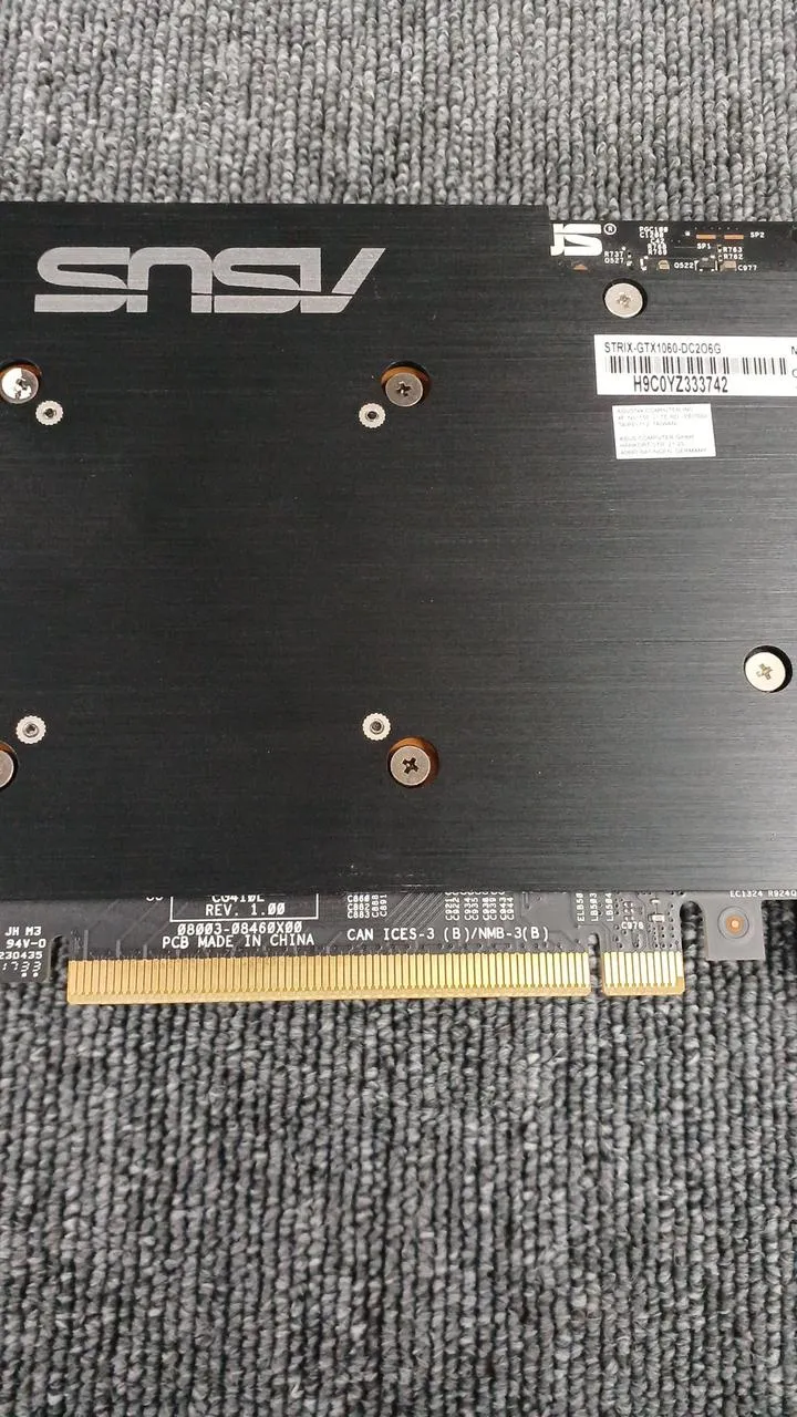 ASUS Graphics Board: STRIX-GTXI1060-DC2O6G