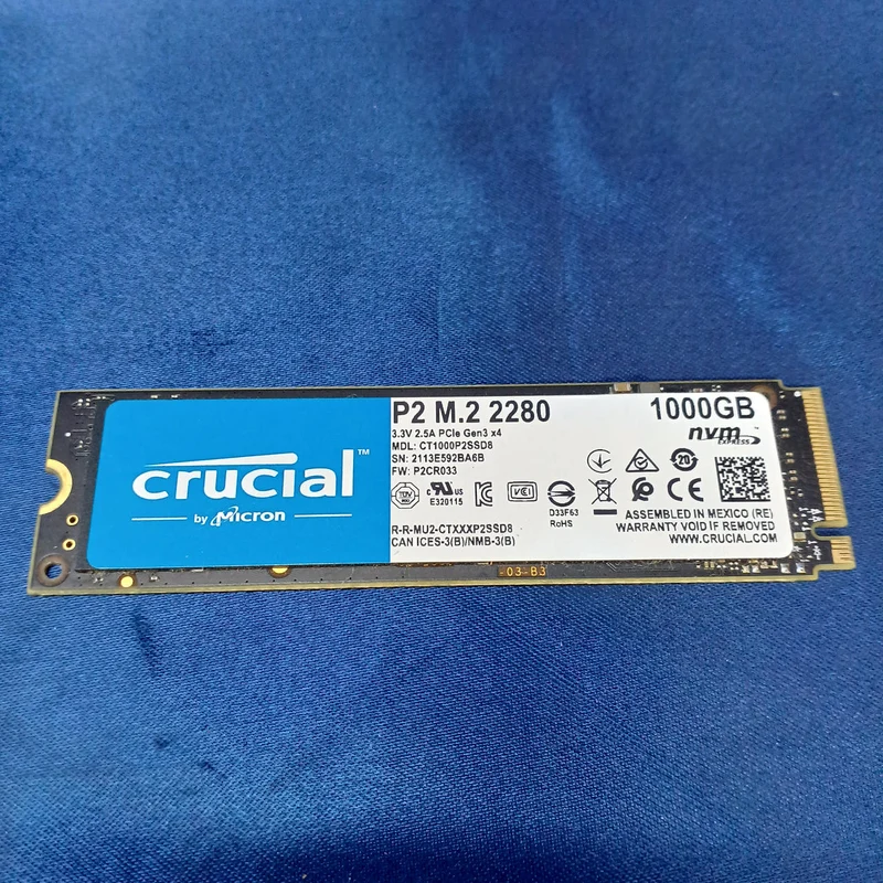 CRUCIAL SSD CT1000P2SSD8 (1TB)