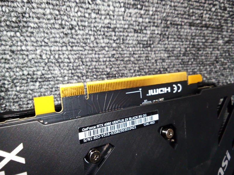 Carte graphique MSI RTX 4060 Ventus 2X Black 8 Go OC