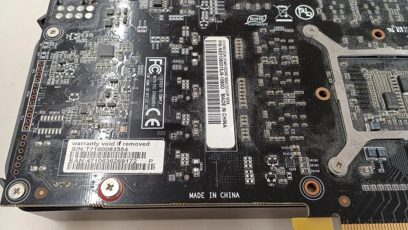 PALIT NVIDIA PCI-EXPRESS GeForce GTX1060 6 Go DOUBLE