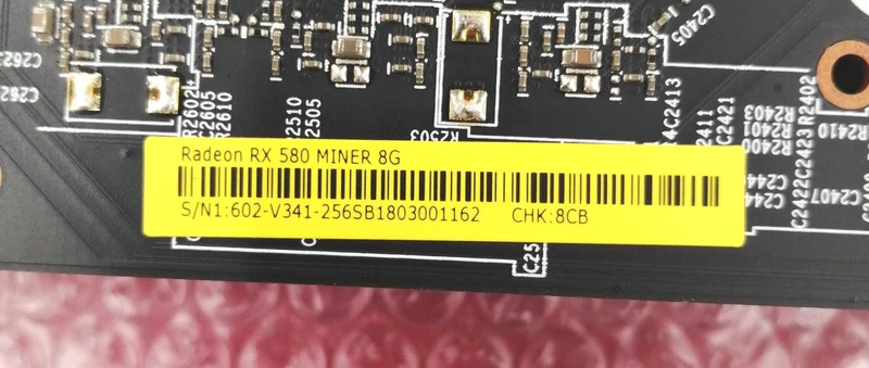 Carte graphique MSI : RX 580 MINER 8G