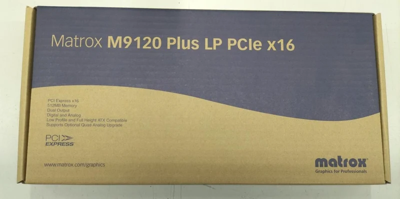 MATROX Graphics Card M9120/512PEX16/LP (Unopened)