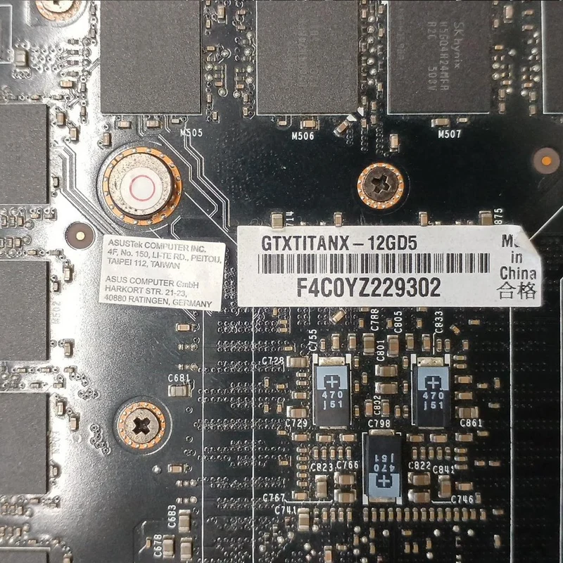 NVIDIA Graphics Card: GTX TITAN X 12GB