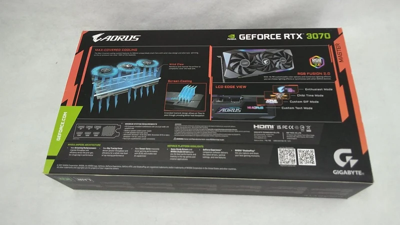 GIGABYTE GPU GV-N3070AORUS M-8GD