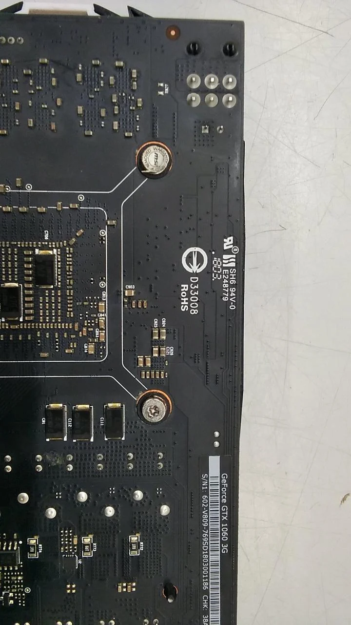 MSI Graphics Card: GEFORCE GTX1060 3GB