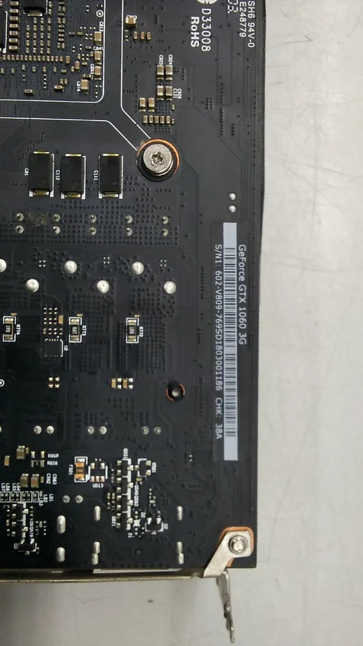 MSI Graphics Card: GEFORCE GTX1060 3GB