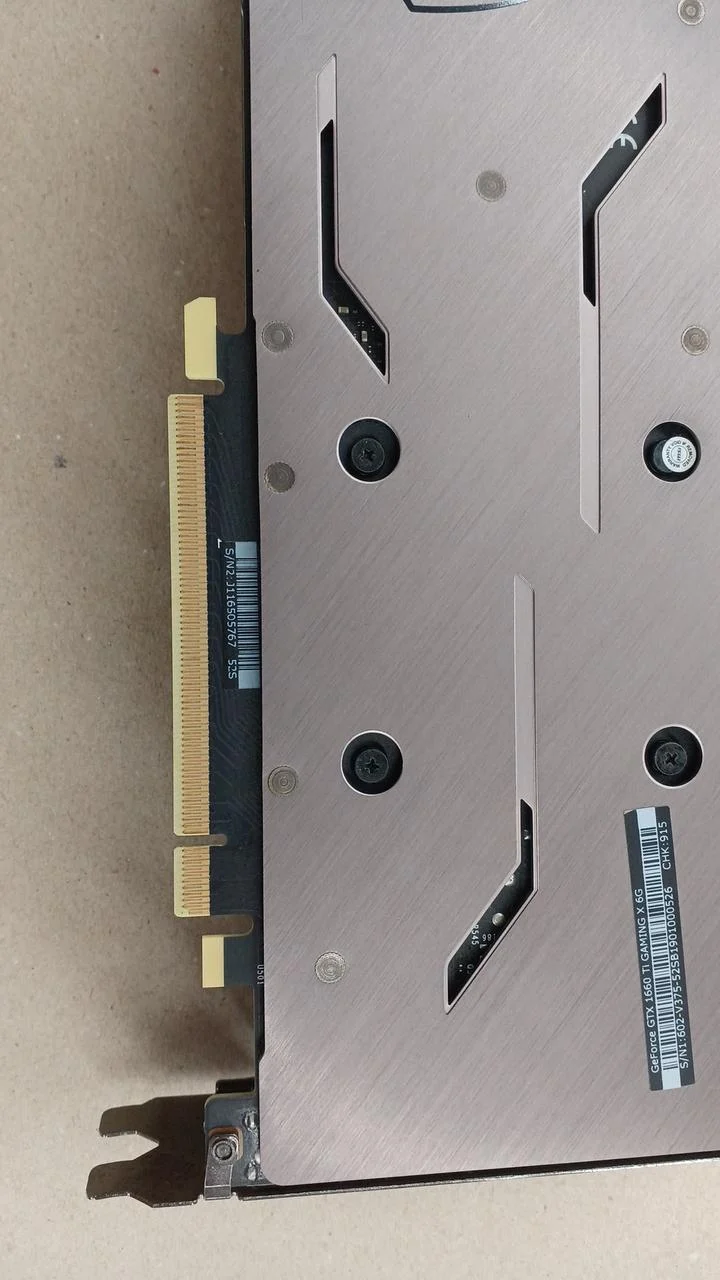 MSI Graphics Board: GTX 1660 TI GAMING