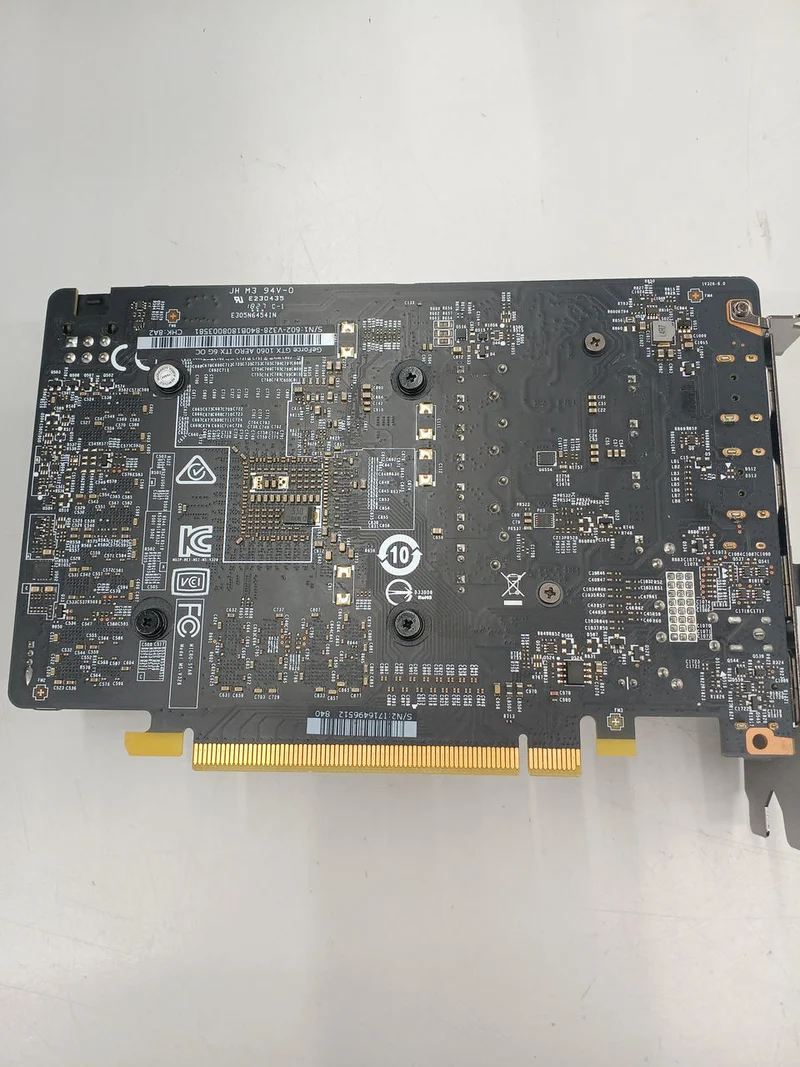 MSI Graphics Board: GEFORCE GTX1060 AERO ITX 6G OC
