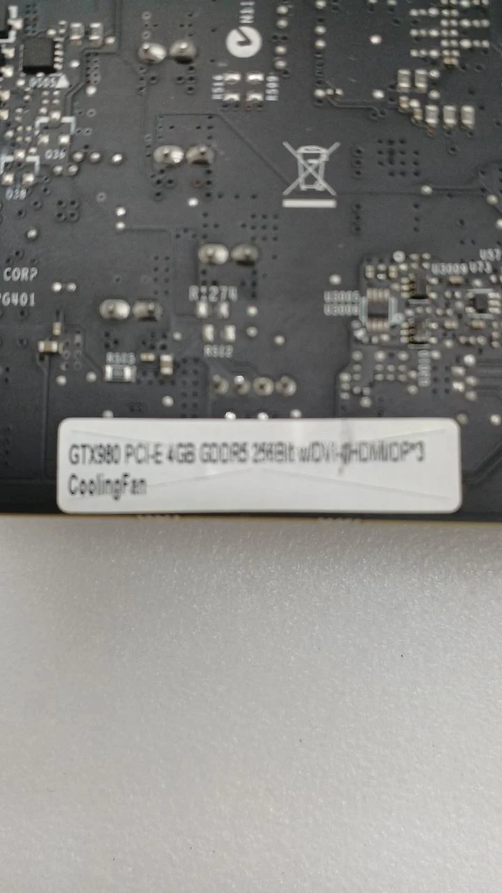 NVIDIA Graphics Card: GTX980 4GB
