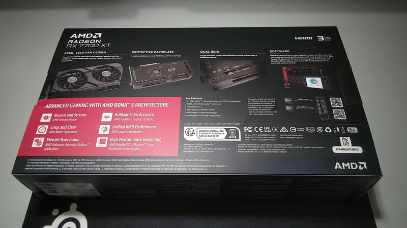 Carte graphique ASUS : DUAL-RX7700XT-O12G
