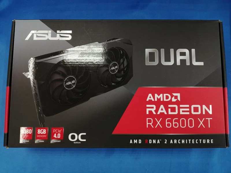 ASUS Graphics Card: DUAL-RX6600XT-O8G