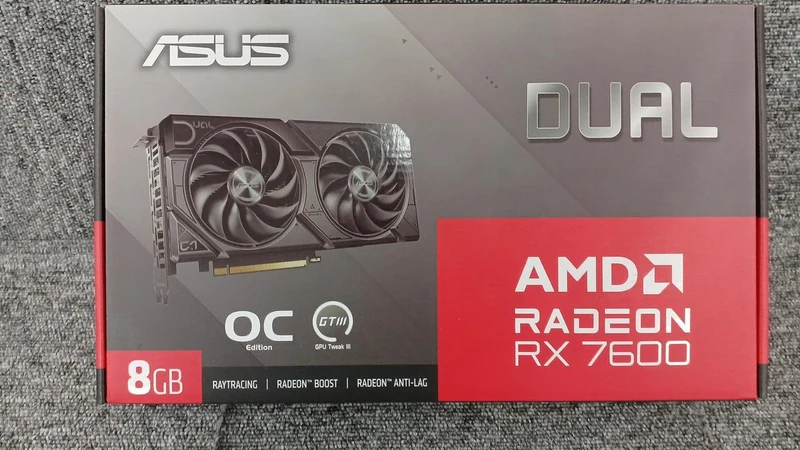 ASUS Unopened Graphics Card DUAL-RX7600-O8G-EVO