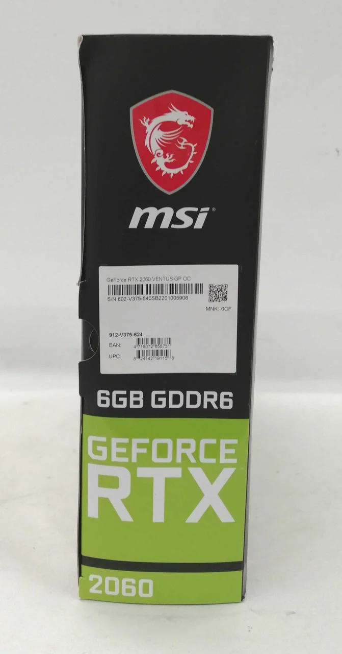 MSI Graphics Card RTX2060 VENTUS GP OC