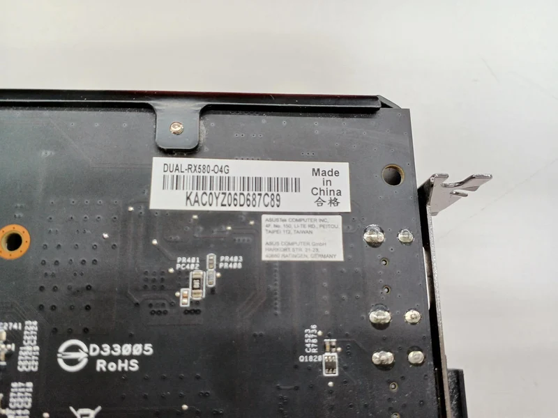 ASUS Graphics Card DUAL-RX580-O4G