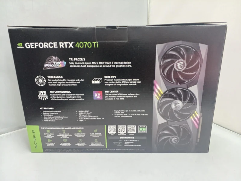 MSI Graphics Card: RTX 4070 Ti GAMING X TRIO 12G