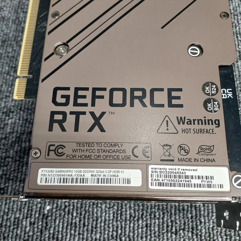 Carte graphique PALIT RTX3080 GAMING 10 Go