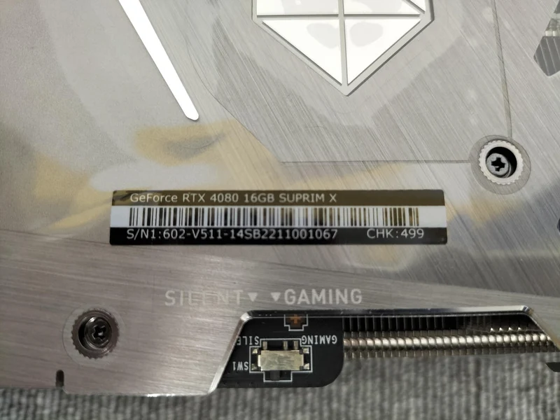 Carte graphique MSI GEFORC TX4080 16 Go SUPRIM X