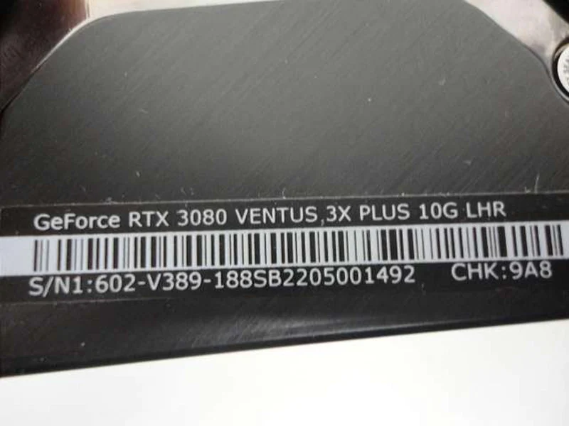 MSI NVIDIA PCI-Express GEFORCE RTX 3080 VENTUS 3X PLU