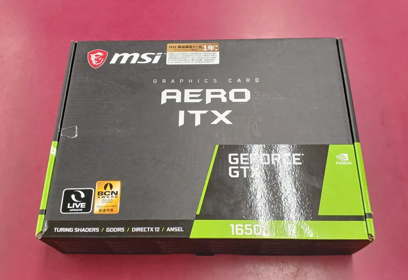 MSI Graphics Card: GEFORCE GTX1650AERO ITX 4G