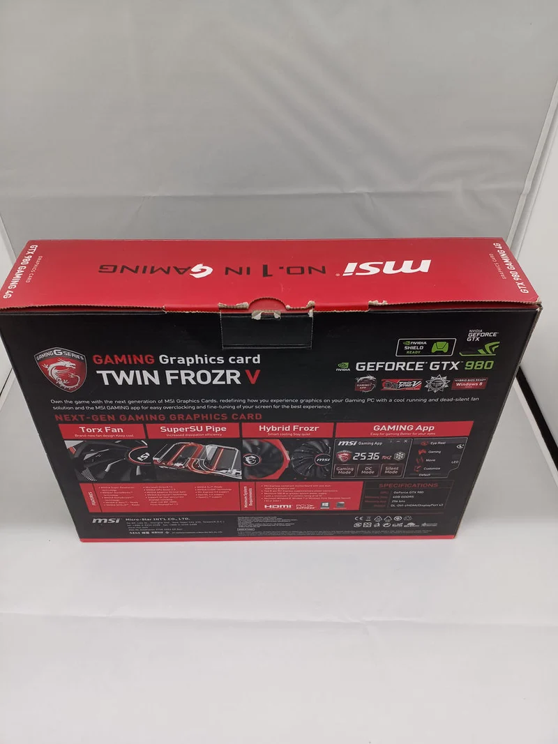 Carte graphique MSI NVIDIA PCI-EXPRESS GTX980 GAMING 4G