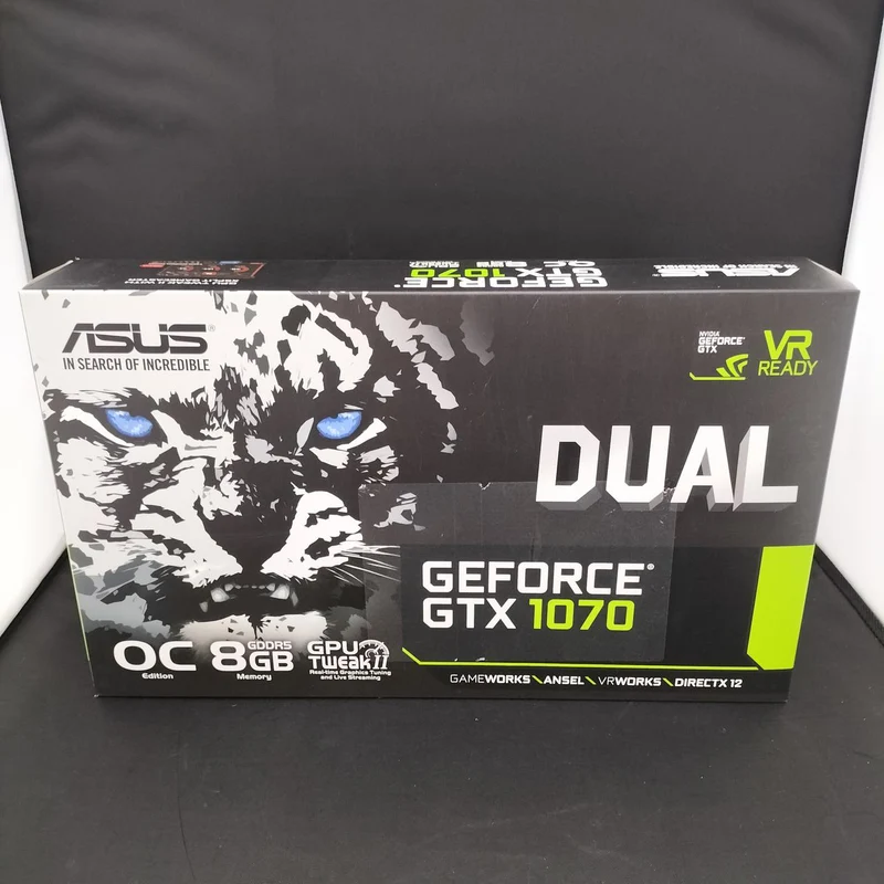 ASUS PCI-EXPRESS Bus Compatible NVIDIA Graphics Card DUAL-GTX1070-08G