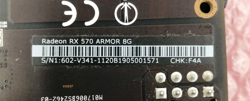MSI Graphics Board: RX 570 ARMOR 8G