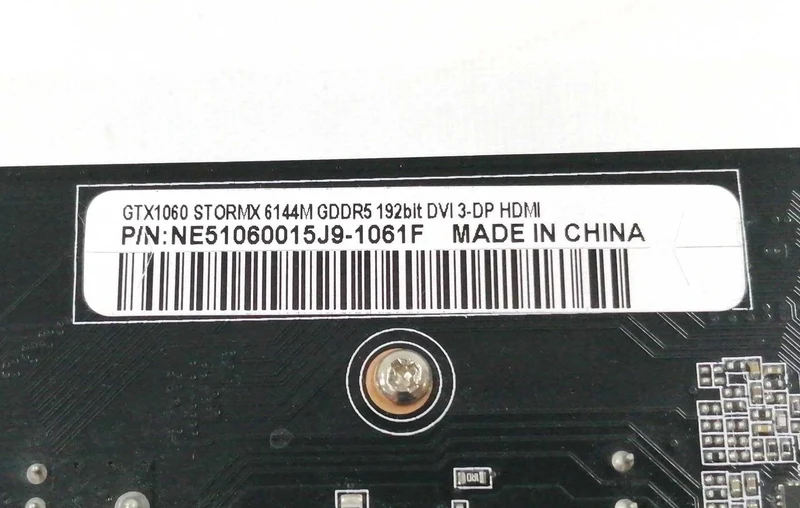 PALIT Graphics Board GTX1060 STORMX 6144M GDDR5