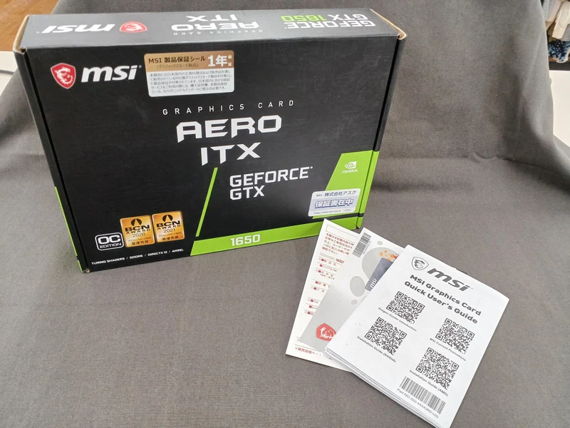 NVIDIA Graphics Board GTX1650 D6 AERO ITX J OC