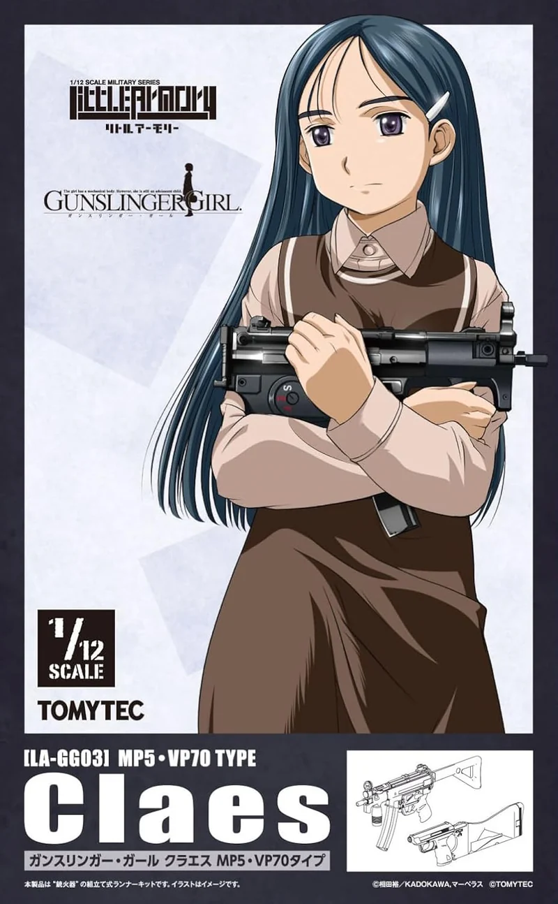 TOMYTEC LA-GG03 1/12 Little Armory Gunslinger Girl Claes MP5/VP70 Type