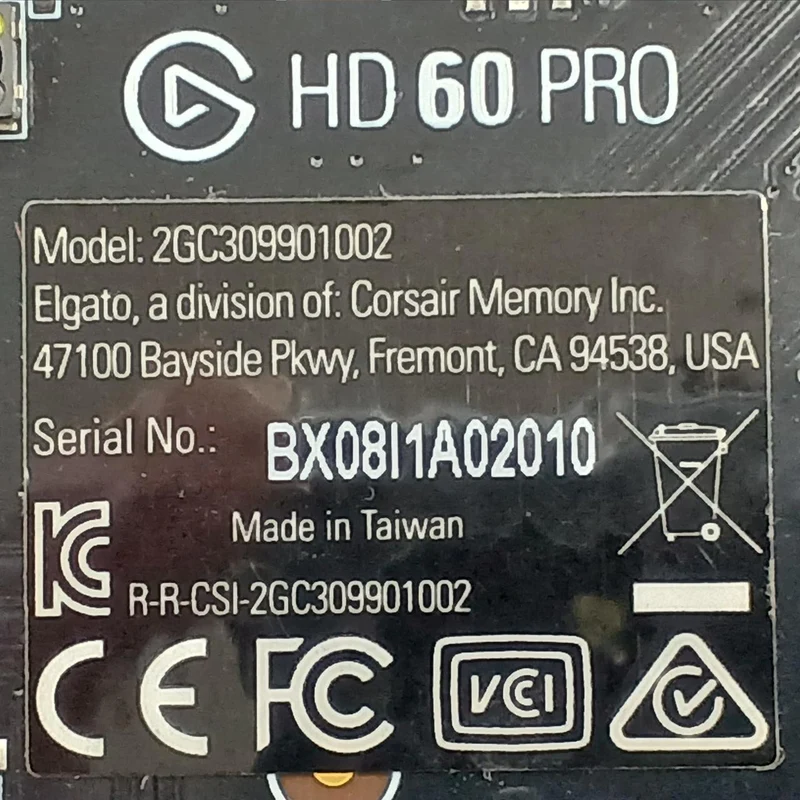 ELGATO PCIE Capture Board HD60 PRO