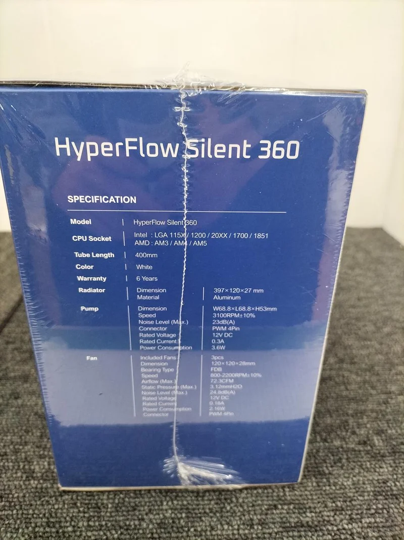 Ventilateur de processeur MONTECH à refroidissement liquide HYPERFLOW SILENT 360