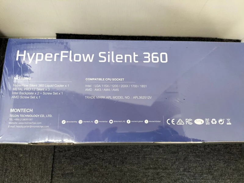 Ventilateur de processeur MONTECH à refroidissement liquide HYPERFLOW SILENT 360