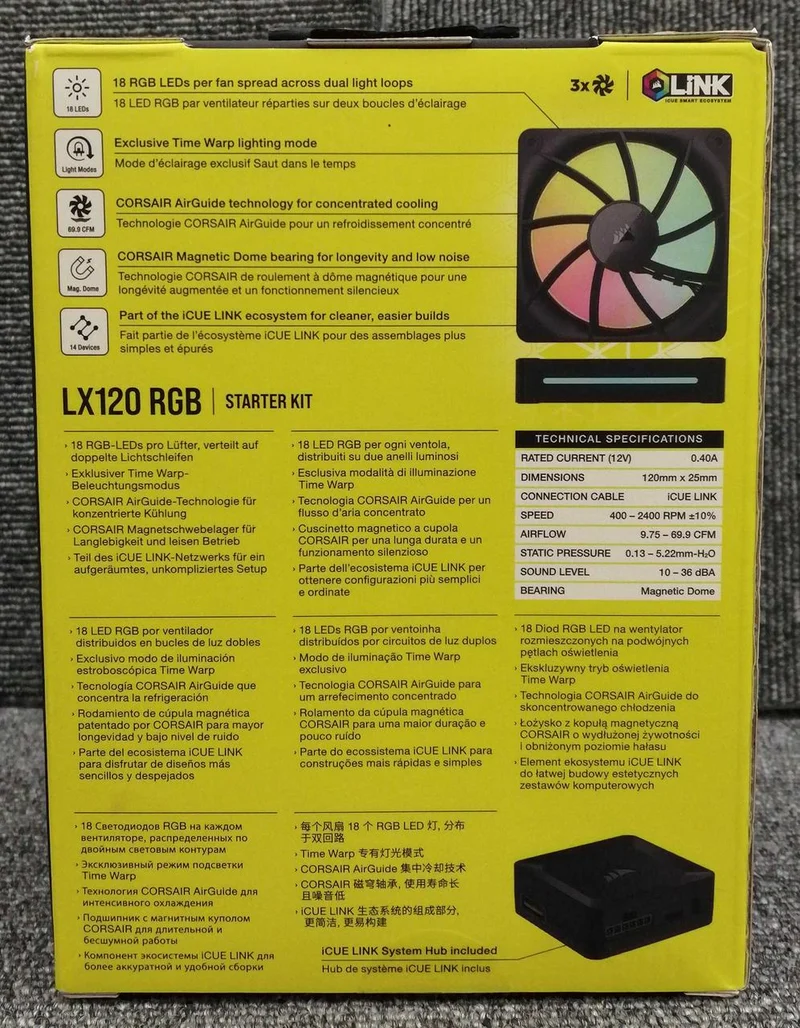 CORSAIR Case Fan LX120 RGB
