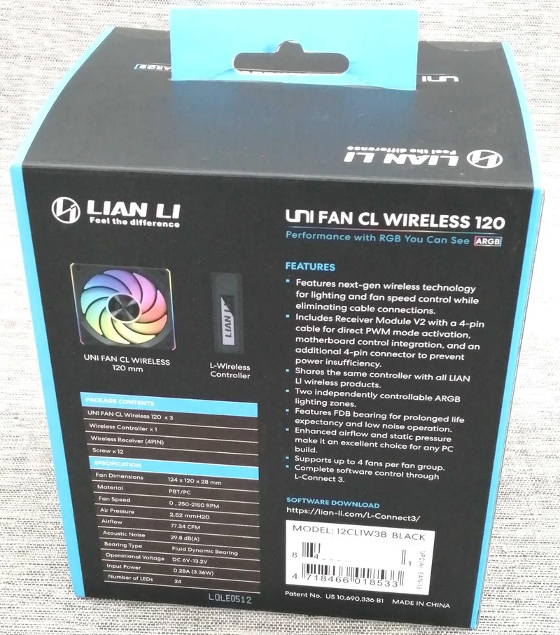 LIAN LI Case Fan UNI FAN CL WIRELESS 120