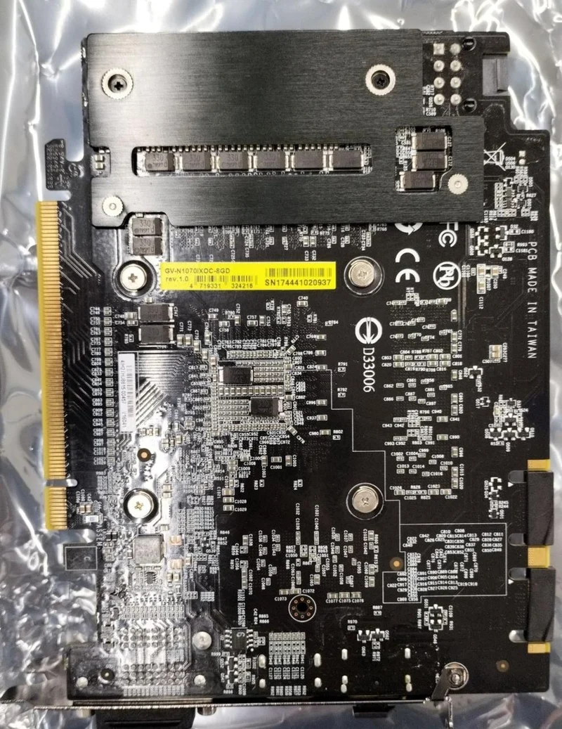 GIGABYTE Graphics Card GV-N1070 MINI ITX OC 8G