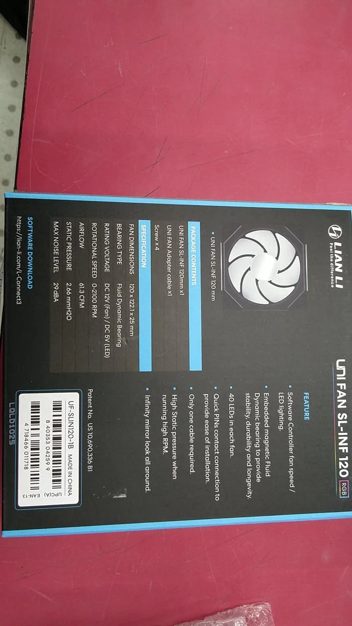 [JUNK] LIAN LI PC Case Fan LINI FAN SL-INF120