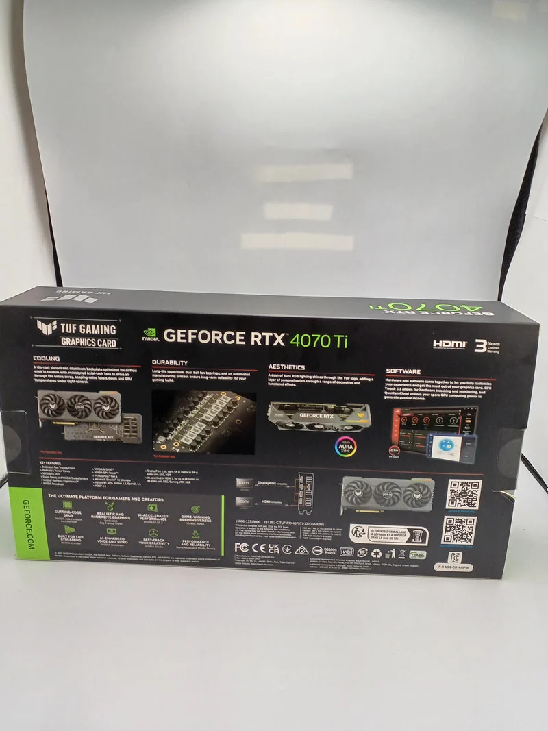 ASUS Graphics Card: GEFORCE RTX4070TI 12GB