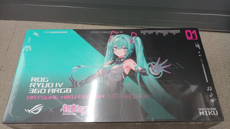 Refroidisseur de processeur liquide ASUS ROG RYUO IV. 360ARGB HATSUNE MIKU