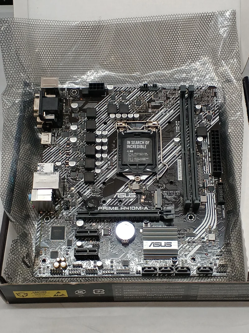 Kit de composants PC ASUS/Intel à monter soi-même avec processeur Core i3-10100/H410M-A