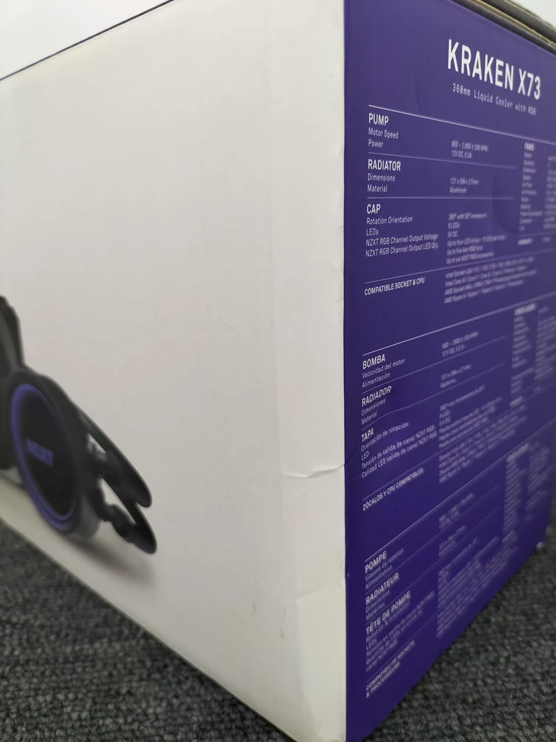 Refroidisseur de processeur à eau NZXT RL-KRX73-01