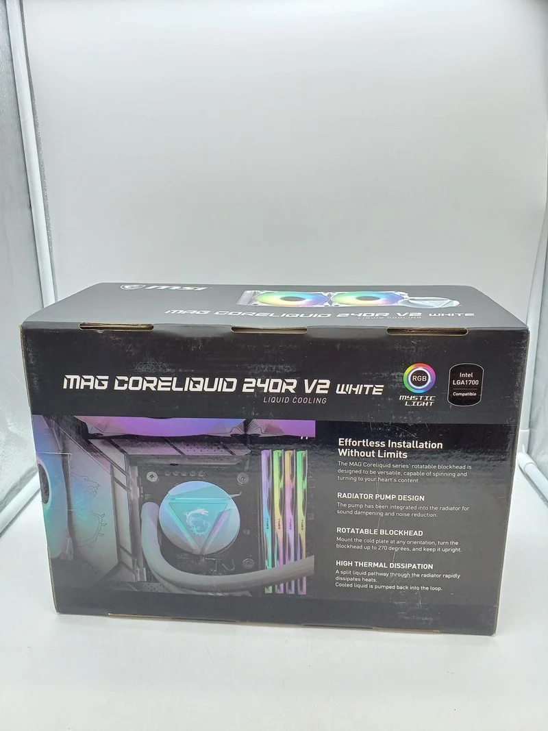 Refroidisseur de processeur MSI MAG CORELIQUID 240R V2 BLANC