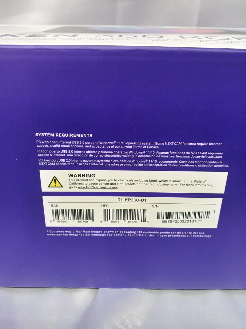 Refroidisseur de processeur à eau NZXT RL-KR360-B1
