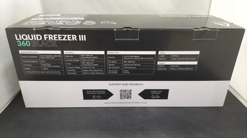 [JUNK] ARCTIC CPU Cooler LIQUID FREEZER III 360 BLACK